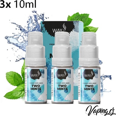 Way to Vape TWO MINTS 3 x 10 ml 0 mg