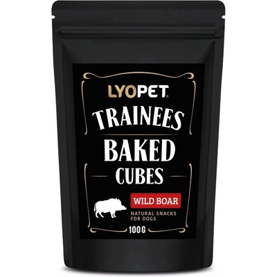 LYOPET Trainees Snack Baked Cubes Wild Boar 100 g