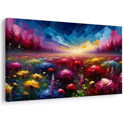Obraz zářivá louka plná květin - 90x60