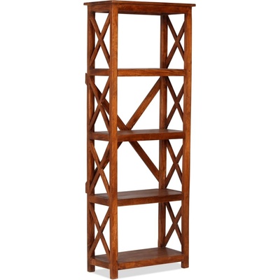 Nabytek XL Knihovna masivní akácie sheeshamová úprava 60x30x160 cm