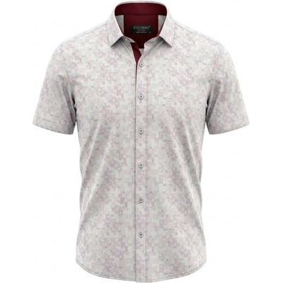 Ego man pánská košile krátký rukáv slim fit EK324