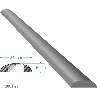 DOPREDAJ Pásovina oblá D, 21 x 6 x 2000 mm