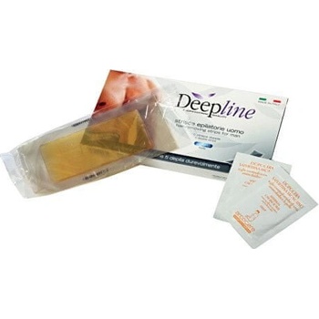 Arcocere Voskové epilačný pásky na telo pre mužov Deepline ( Hair -Removing Strips) 6 ks