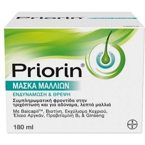 BAYER Маска за коса при косопад Приорин , Priorin Hair Mask Strengthening & Nourishing Hair Mask 180ml