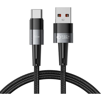 Tech-Protect Кабел за зареждане USB-А / USB-C с 66W / 6A от Tech-Protect Ultraboost 100см - сив (9490713934135)