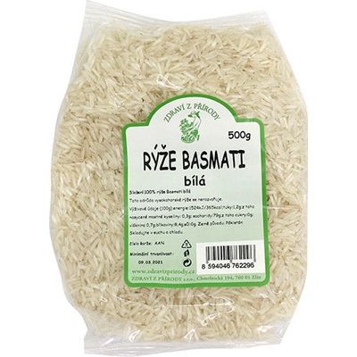 Zdravie z prírody ryža Basmati biela 0,5 kg