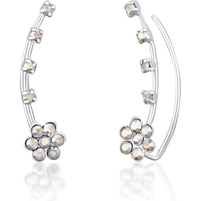 JwL Luxury Pearls květinové podélné s krystaly JL0722
