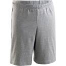 Domyos chlapčenské šortky 100 na cvičenie sivé modrá