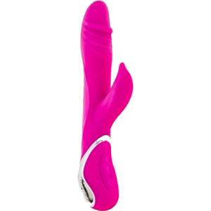NS Novelties Мулти-функционален вибратор Медицински силикон "extreme pink" 22 см
