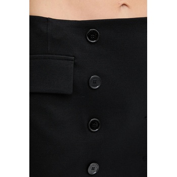 Patrizia Pepe Пола Patrizia Pepe в черно къса с кройка тип молив 8G0497 A025 (8G0497.A025)