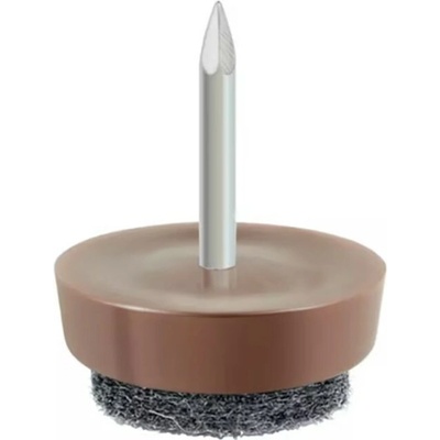 Killich plastová nožička 22mm s hřebíkem hnědá [1 ks]