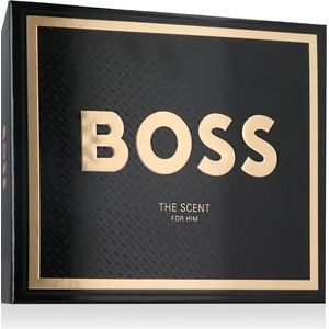 HUGO BOSS Boss The Scent For Him комплект за мъже Eau de Toilette 100 ml + Дезодорант 150 ml + Душ г опция Black Festive Cover