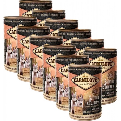 Carnilove Wild Meat Salmon & Turkey Puppies 12 x 400 g
