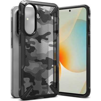 Ringke Противоударен Калъф за Samsung A57, Ringke Fusion X Camo Case, Черен (8800328818071)