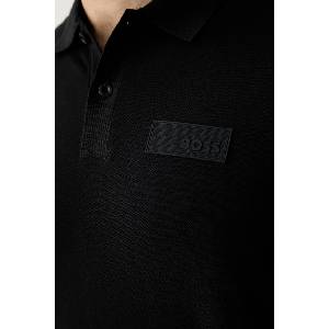 BOSS Green тениска с яка мъжка от памук Paddy Structure (50565163) - answear - 166,23 лв