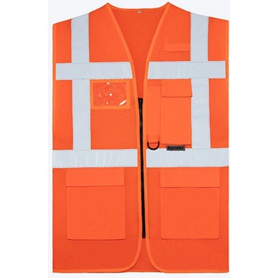 Korntex Hamburg Multifunkčná reflexná vesta KX810 Signal Orange