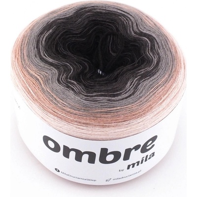 MILA OMBRE MERINO 1200m/3nitka MM32 - Čoko meruňky