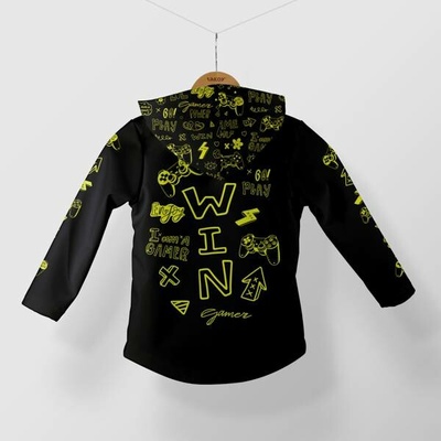 Takoy Panel se střihem 92 dětská softshellová bunda gamer - Jarní softshell-NS-27150