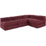 vidaXL Модулен диван Текстил Тъмен червен 210 x 140 x 56 см (3315073)
