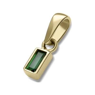 Luxur přívěsek Virelle žluté zlato se zeleným zirkonem 585 16 2 2147.0Z00.0.00.006