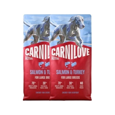 CARNILOVE Active Salmon & Turkey Adult Large Breeds 2 x 12 kg