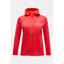 Peak Performance W Trail Polartec Zip Hood Brilliant Red/Black