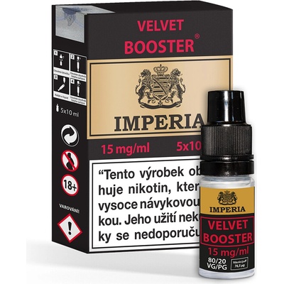 Booster báze Imperia Velvet (20/80): 5x10ml / 15mg