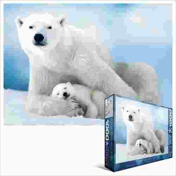 EUROGRAPHICS - Puzzle Polar bear and cub - 1 000 piese