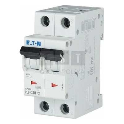Eaton 286571 2P C 40A 6kA AC PL6-C40/2 286571