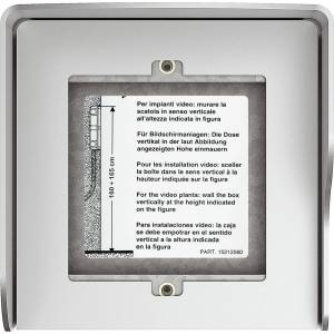 BTicino 350611 Конзола за открит монтаж с дъждобран Sfera Allmetal - 350611 (350611)