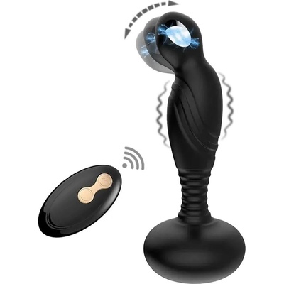 Basic X Ralph stimulátor prostaty s pohyblivou špičkou a elektrostimulací černý