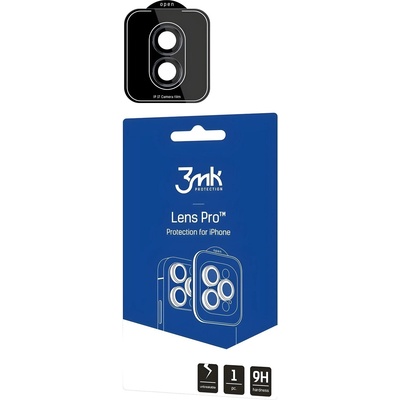 3mk Protection Протекторно стъкло 3mk Lens Pro Protection за Apple iPhone 17 - Черен KP38186