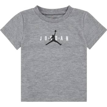 Air Jordan Детска тениска Air Jordan Big Logo T Shirt Infant Boys - Carbon Heather