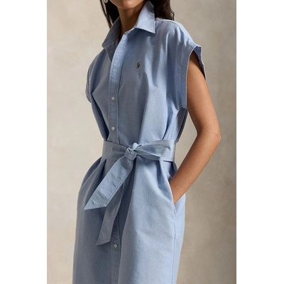 Ralph Lauren рокля тип риза памучна (211A12907)
