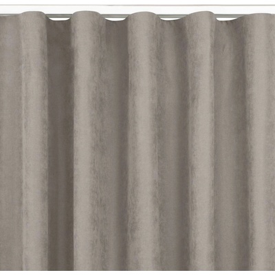 Filumi Záves MILANA s riasiacou páskou Wave 7 cm cappuccino, veľkosť 220x225