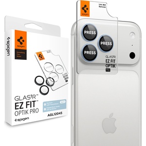 Spigen Протектор за камера Spigen (2 бр. ) Optik. tR EZ Fit Pro Camera Glass (AGL12045) - iPhone 18 Pro / iPhone 18 Pro Max - Светлосин