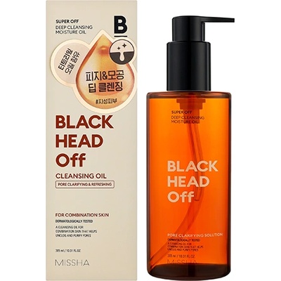 Missha Super Off Black Head Off Deep Cleansing Moisture Oil хидрофилно масло за лице против черни точки унисекс 305 мл