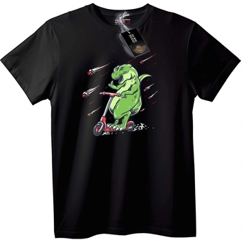 NOONEBRAND Тениска Динозавър Скутер T-Rex - L, White