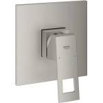 GROHE Смесител за душ Eurocube с едноръкохватков механизъм, матиран хром, Supersteel, без тяло за вграждане (24061DC0)