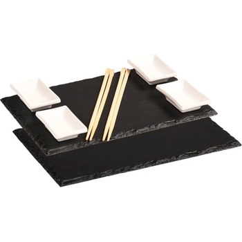 Image 1 of Kesper Сет за суши Kesper 38140, 6 части, За двама, Шисти, 10 клечки, Черен (38140)