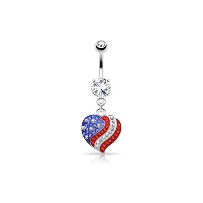 Piercingate piercing do pupíku srdíčko USA PBV00558