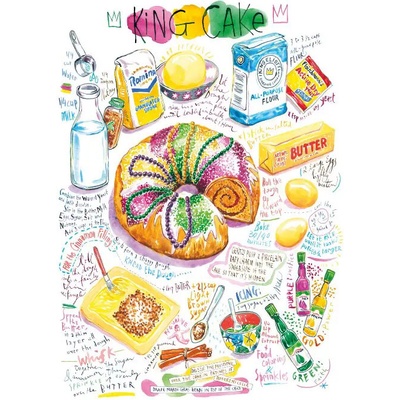 Magnolia King Cake 1000 dielov
