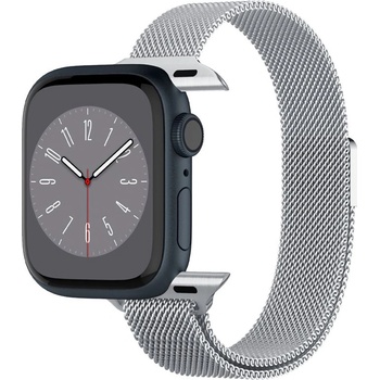Spigen Стоманена каишка за Apple Watch 38мм, 40мм, 41мм, 42мм (2024) - Spigen Metal Fit Band (сребрист) (AMP06842)