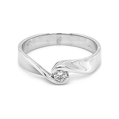 Beny Jewellery zlatý zásnubní s Diamantem 2010219