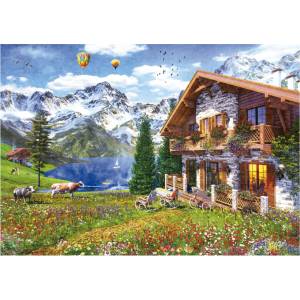 Educa - Puzzle Chalet In The Alps - 4 000 piese
