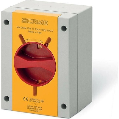 SCAME Spínač ISOLATOR-TP 20A 4P IP65 emergency 590.EM2015