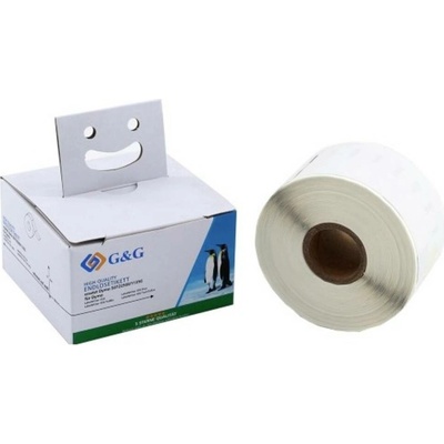 G&G etikety kompatibilná náhradný DYMO 11356, S0722560 41 x 89 mm papier thermodirekt biela 300 ks trvalé adresná nálepk