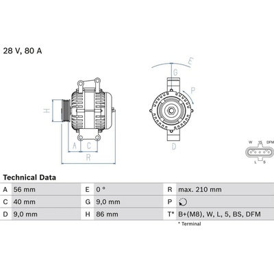 Alternátor BOSCH 0 986 049 320