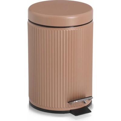Zeller Koupelnový odpadkový koš kovový moka 3 l, 17 × 26 cm