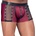 NEK Tight-fitting Net & Studs Pants 2133547 Red-Black XL